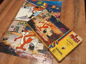 2 puzzle vintage "Calimero" 48 + 36 pezzi completi
