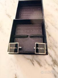 Gemelli argento Prada