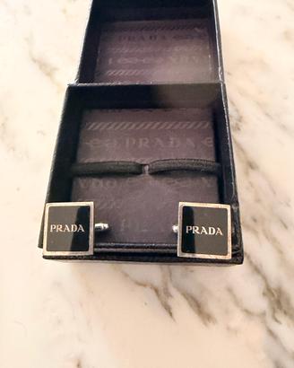Gemelli argento Prada