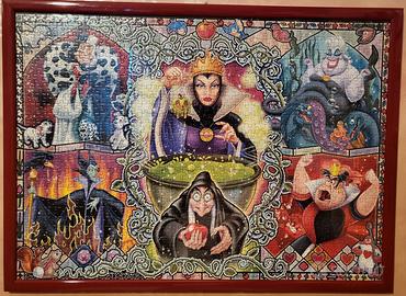 Puzzle villains Disney con cornice