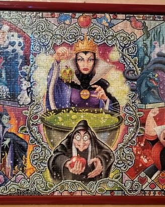 Puzzle villains Disney con cornice