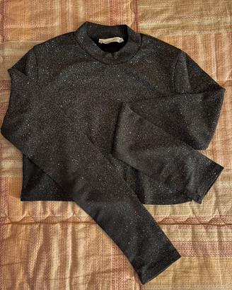 Top maglia Pull&Bear M glitterata
