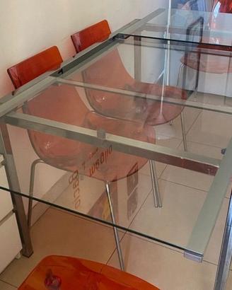 tavolo glivard Ikea vetro trasparente 