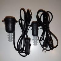 Portalampada E27+E14 con adattatore per bottiglia