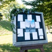 Tableau de marriage matrimonio cavalletto cornice