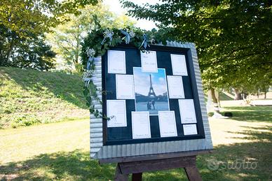 Tableau de marriage matrimonio cavalletto cornice