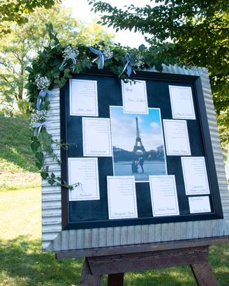 Tableau de marriage matrimonio cavalletto cornice