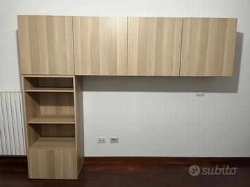 IKEA BESTÅ con ante e composizione arredata