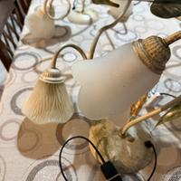 Lampadario stile ferro battuto