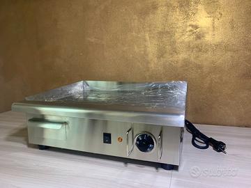 Piastra elettrica fry top 55 cm nuova in acciaio