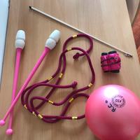 Borsa e attrezzi per ginnastica ritmica