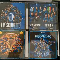 N. 4 DVD INTER CAMPIONE D'ITALIA 2020/21 E 2023/24