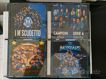 N. 4 DVD INTER CAMPIONE D'ITALIA 2020/21 E 2023/24