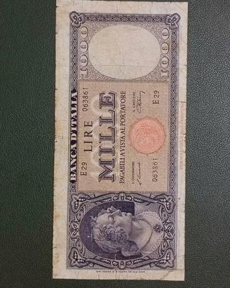 banconota 1.000 lire medusa testina 