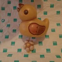 addobbo pulcino con fiore a campana pasqua thun