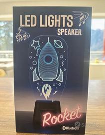 Lampada Led 3D con cassa bluetooth nuova