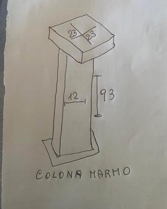colonna. e. posacenere. in. marmo