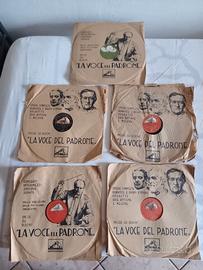 10 Dischi in gommalacca del 1940