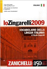 Vocabolario LoZingarelli 2009 Lingua Italiana Pgpn