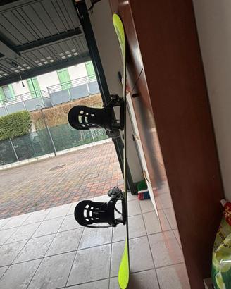 Tavola snow  e attacchi 1,55 come nuova