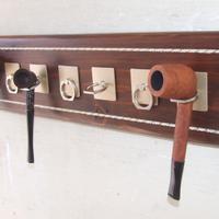 Portapipa da muro legno massello rastrelliera pipa