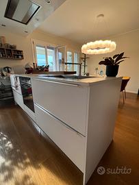 Cucina con Isola, Colonne ed Elettrodomestici