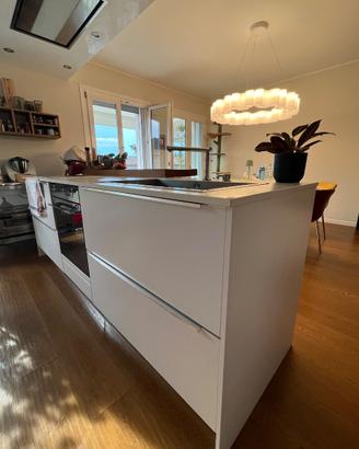 Cucina con Isola, Colonne ed Elettrodomestici