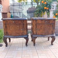 Coppia Comodini Stile Luigi XV x Restauro e Shabby