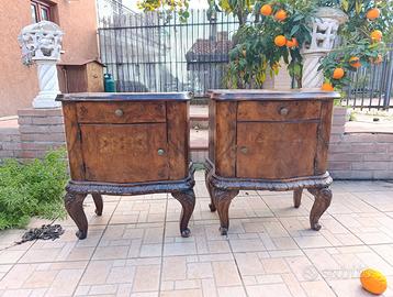 Coppia Comodini Stile Luigi XV x Restauro e Shabby