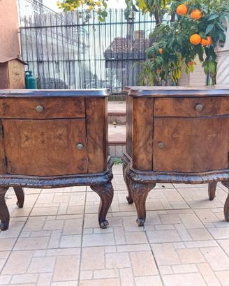 Coppia Comodini Stile Luigi XV x Restauro e Shabby