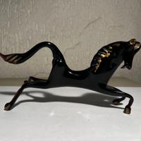 Cavallo in vetro di Murano da collezione H 19