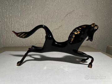 Cavallo in vetro di Murano da collezione H 19