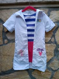 vestito carnevale bambina Dott.ssa Dotty peluche