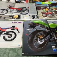 Raccolta  depliant  moto classiche giapponesi