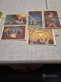 Serie 5 cartoline "Buon Natale" primi 900