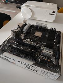 ASRock Ab350m (difettosa) + r7 2700 (funzionante)