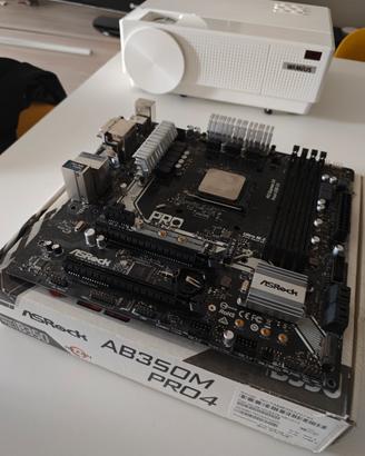 ASRock Ab350m (difettosa) + r7 2700 (funzionante)