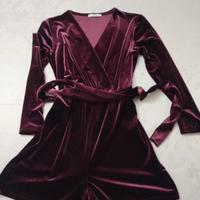 tutina in velluto bordeaux Zuiki 