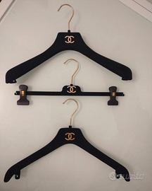 set 3 appendini Chanel  in velluto nero