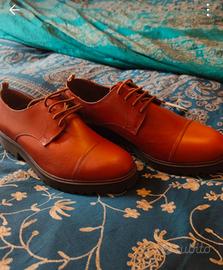 scarpa bassa marrone aranciato