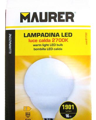 Lampadina led E27 16w 1901lumen luce calda 2700k