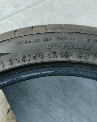  gomme 235/40 R 18 rotalla setula 6 mm battistr