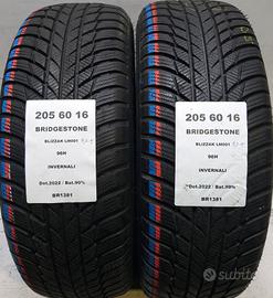 2 GOMME 205 60 16 BRIDGESTONE RFT BR1381