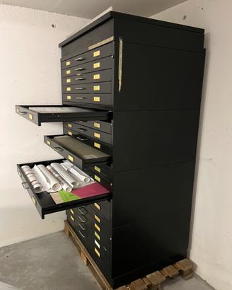 Cassettiera porta disegni orizzontale