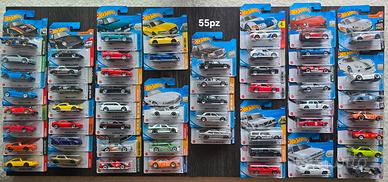 Lotto Hot Wheels Europee 55 pezzi cardati
