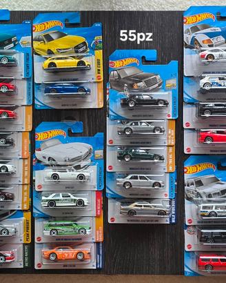 Lotto Hot Wheels Europee 55 pezzi cardati