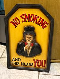 Quadro legno No Smoking