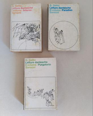 Letture dantesche. Getto.  3 volumi Sansoni
