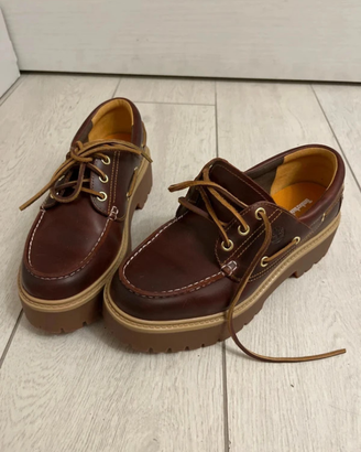 Scarpe Timberland Stone Street Boat granata donna.