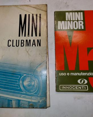 libri uso e manutenzione mini mino, mk3, cooper